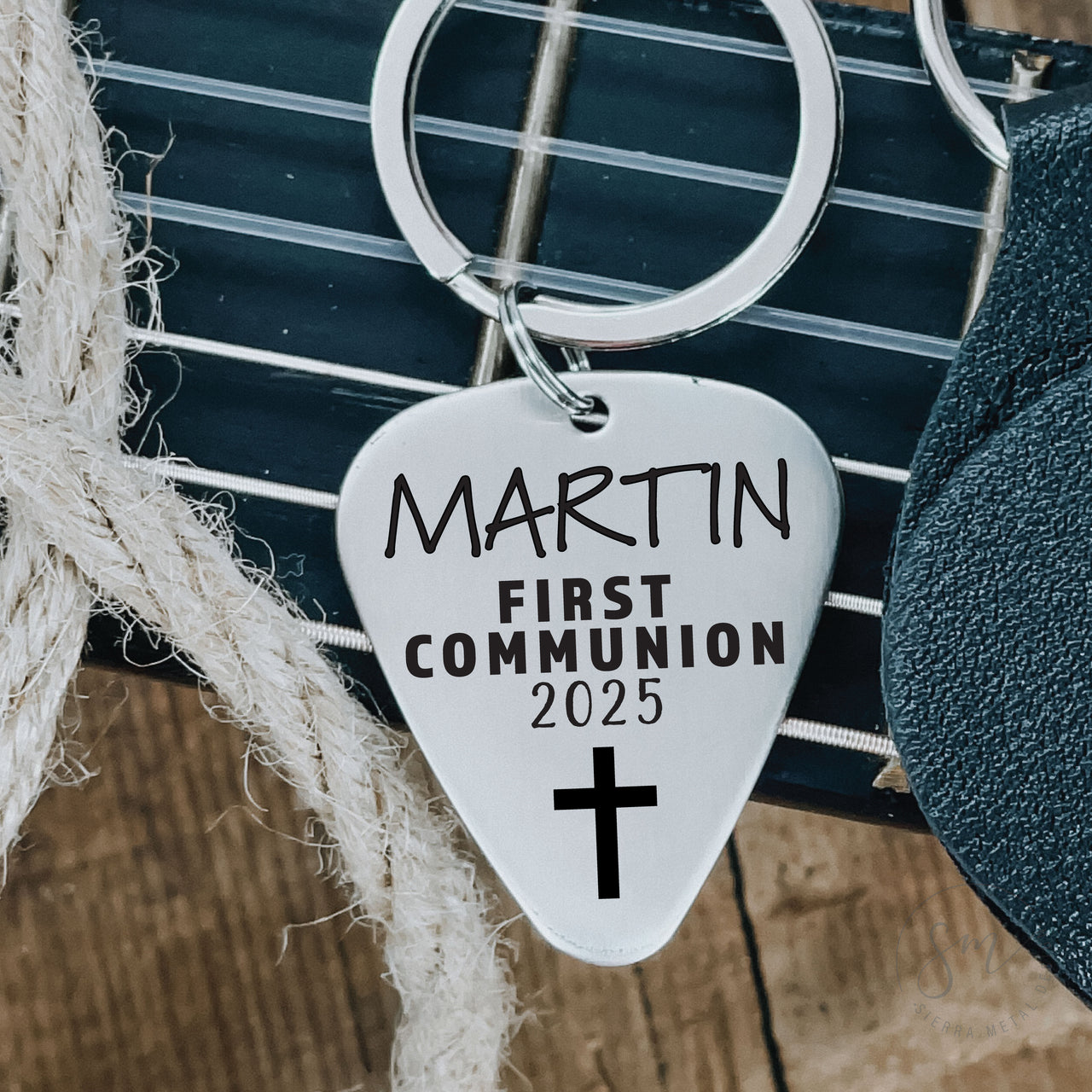 1st Communion Pick Keychain