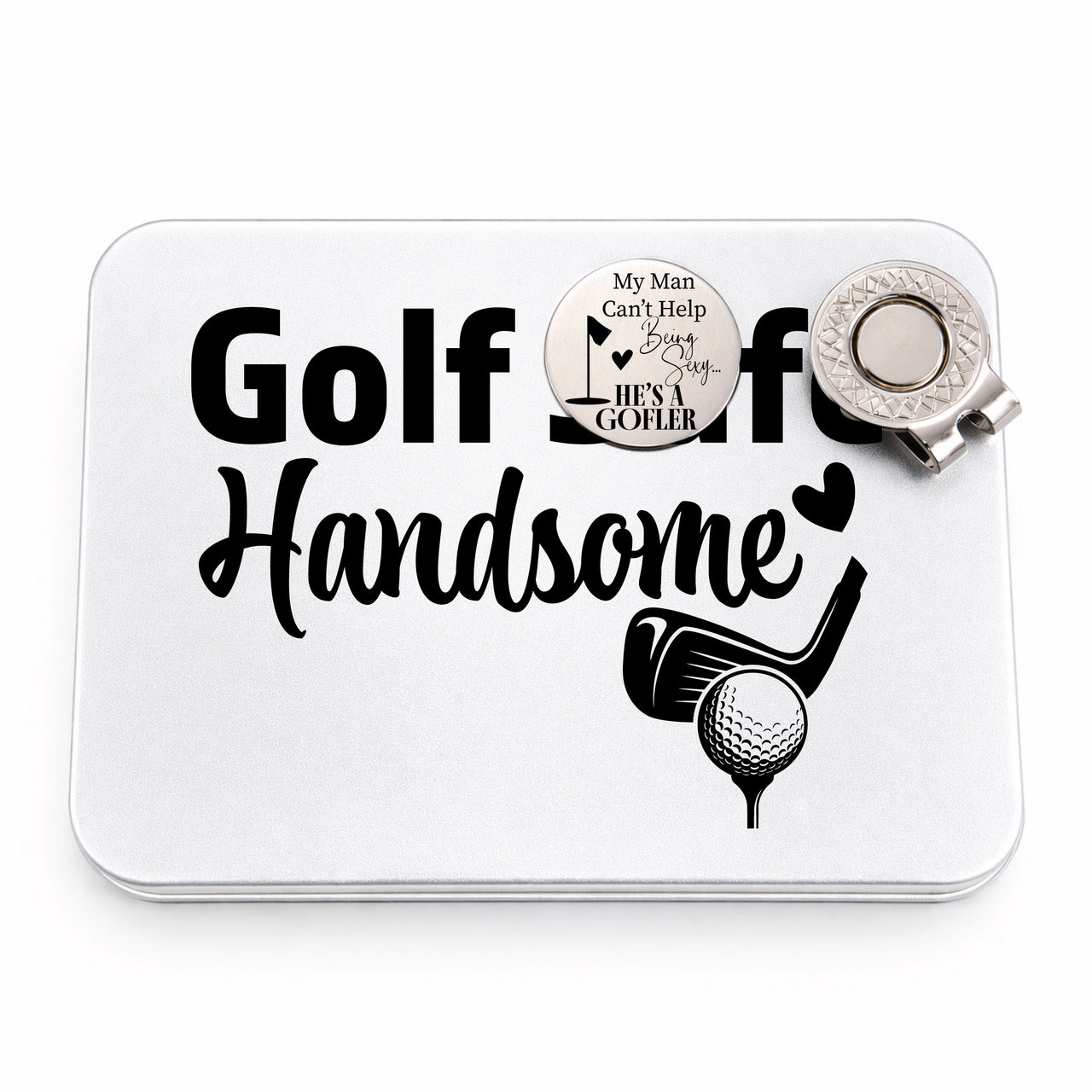 Sexy Golfer Golf Ball Marker + Tin