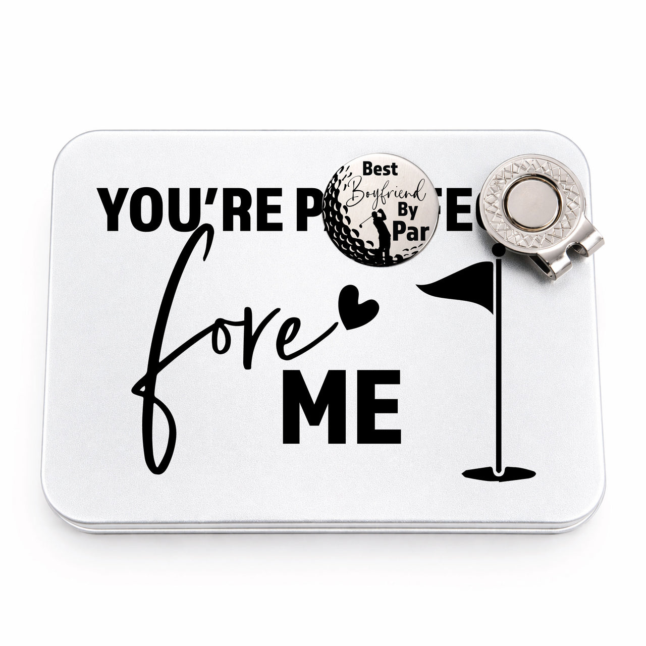 Best Boyfriend By Par Golf Ball Marker + Tin