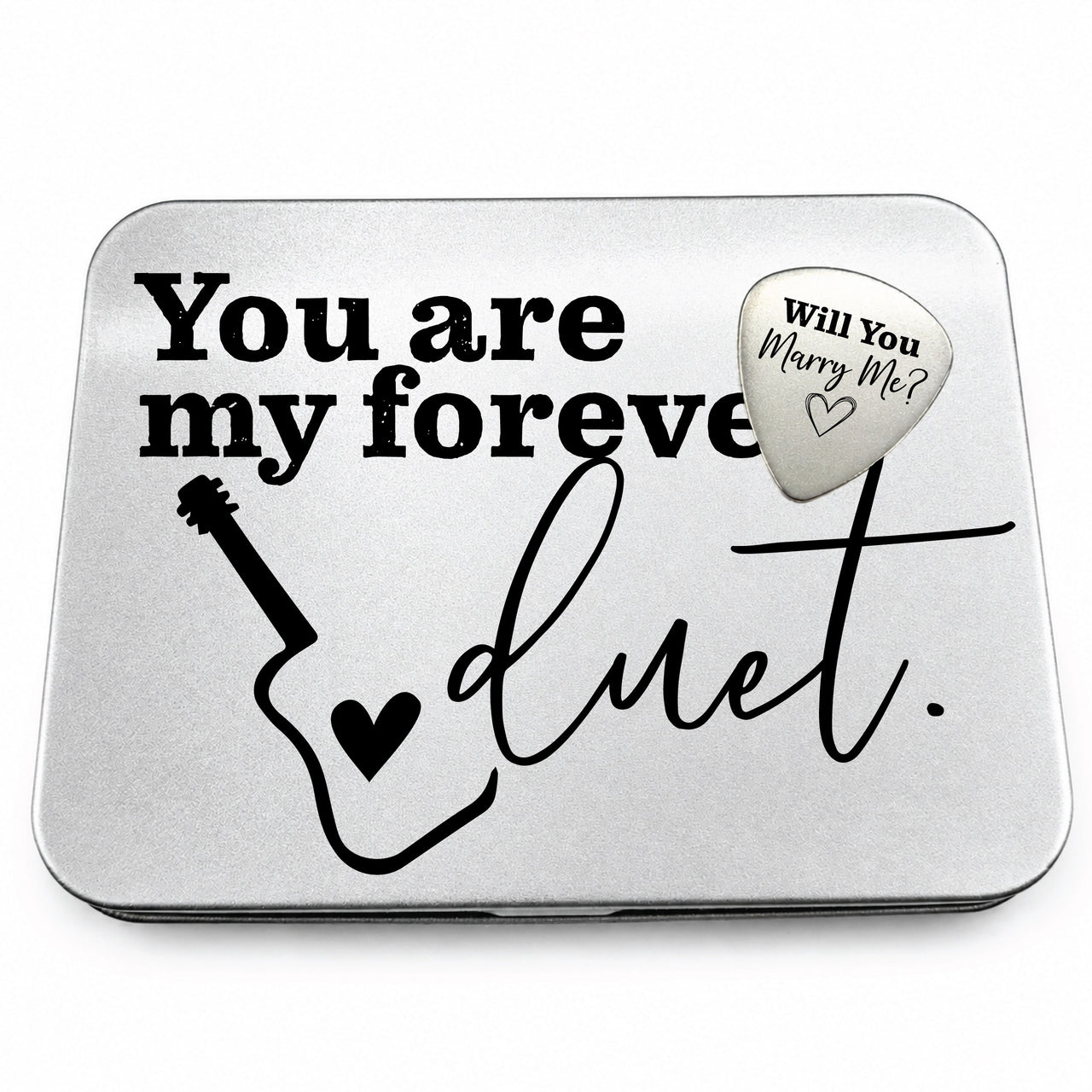 The Marry Me Guitar Pick + Tin