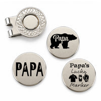 Thumbnail for Papa Golf Ball Marker Set of 3
