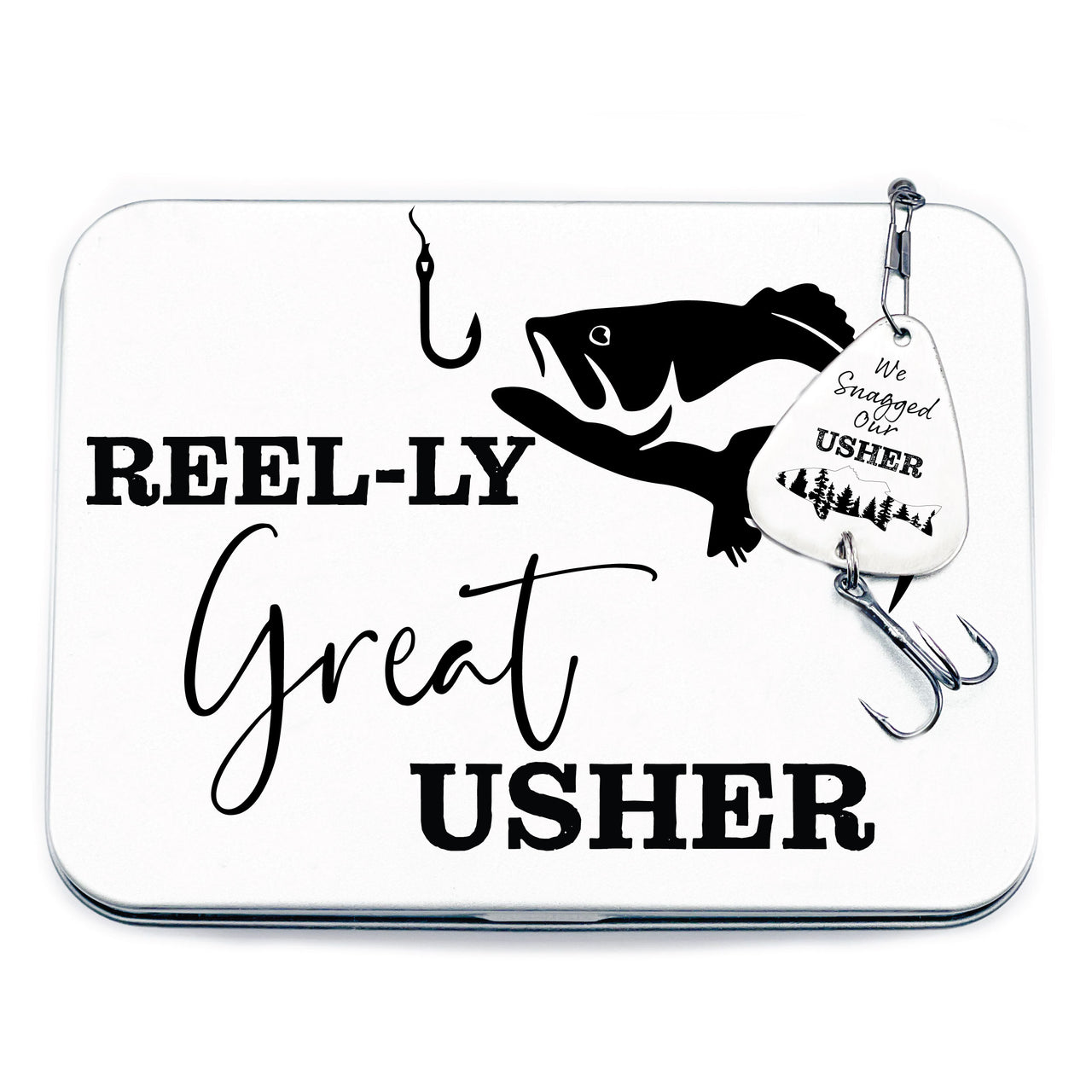 Usher Fishing Lure + Tin