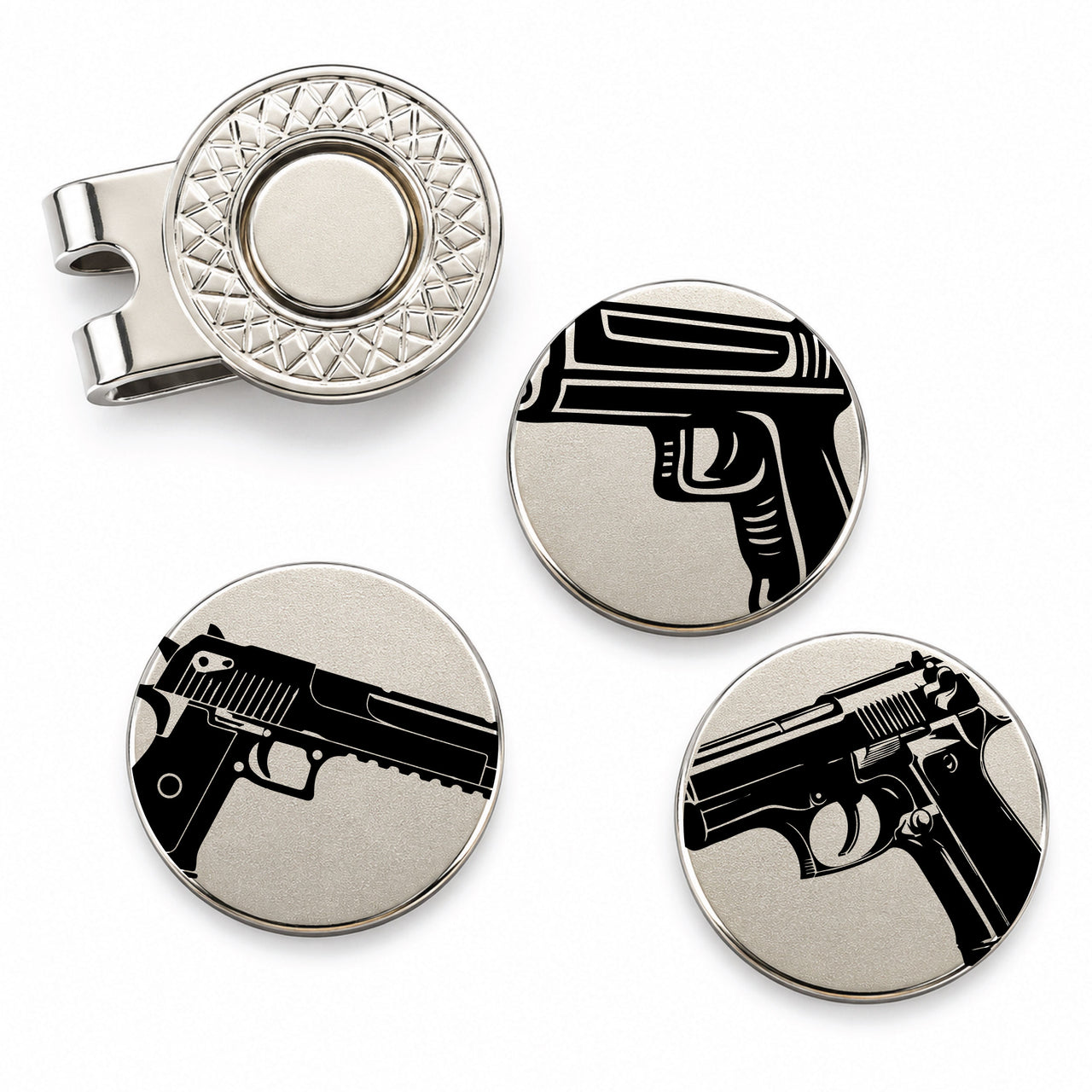 Gun Golf Ball Marker Set of 3