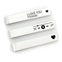 Thumbnail for Music “I Love You” Tie Clip Set of 3