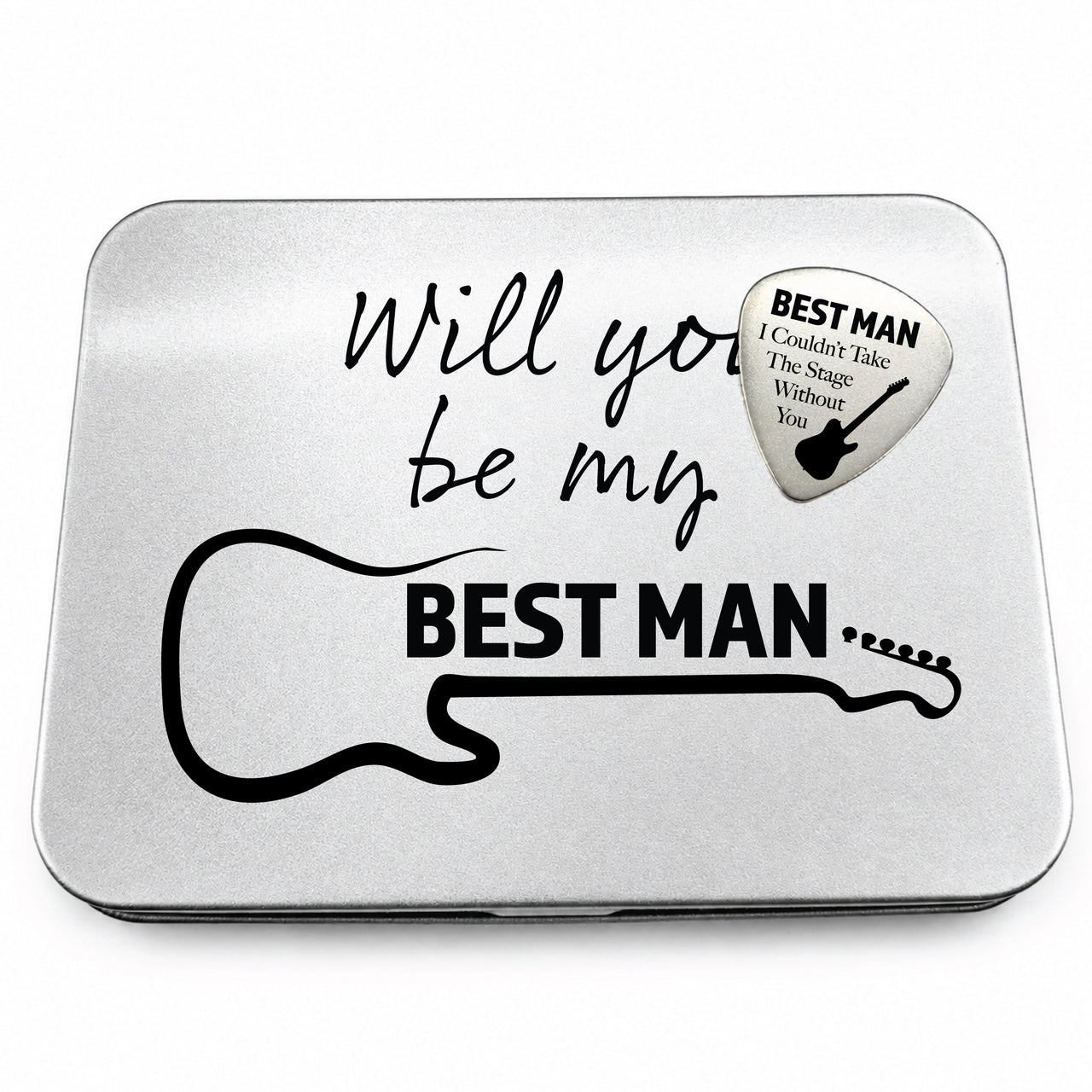 The Best Man Guitar Pick + Tin