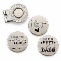 Thumbnail for “I Move You More” Golf Ball Marker Set of 3