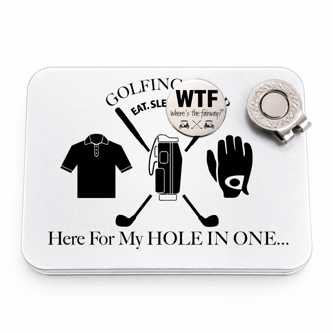 The Rochester Golf Ball Marker + Tin