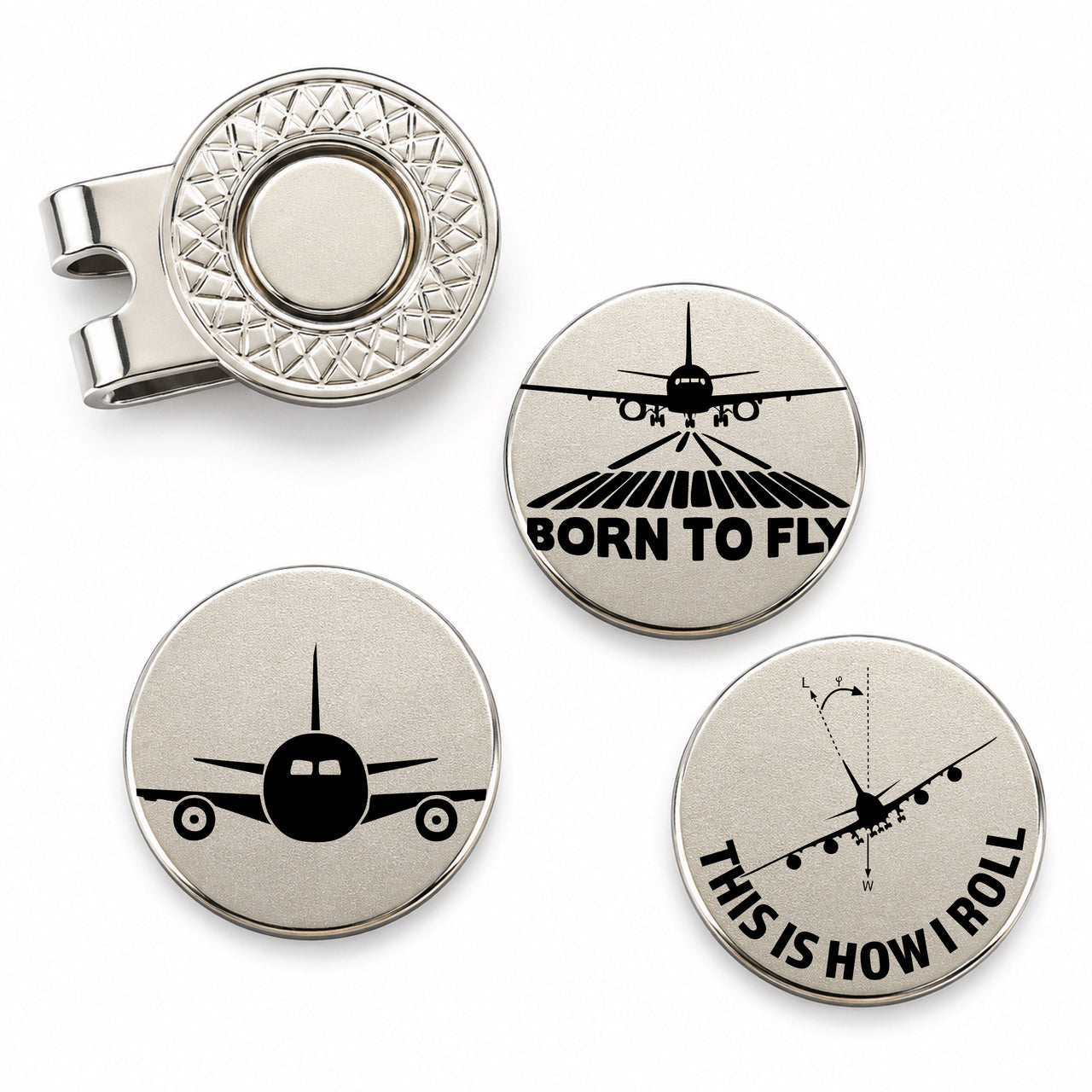 Commercial Pilot Golf Ball Marker Set of 3