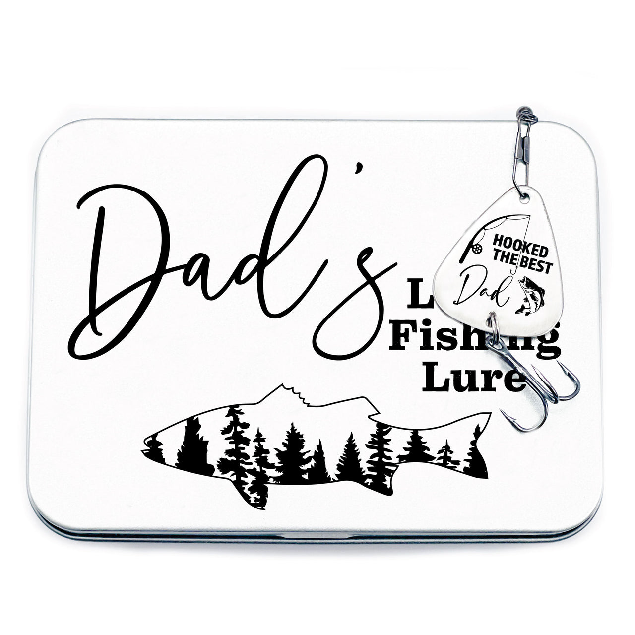Huntsville Dad Fishing Lure + Tin