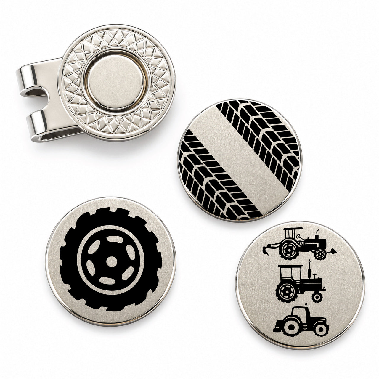 Tractor Golf Ball Marker Set of 3