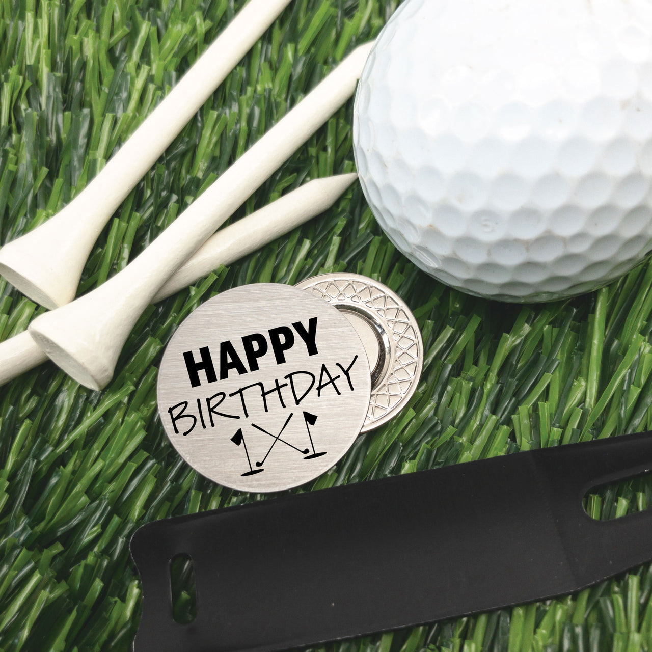 Let's Par-Tee Golf Ball Marker + Tin