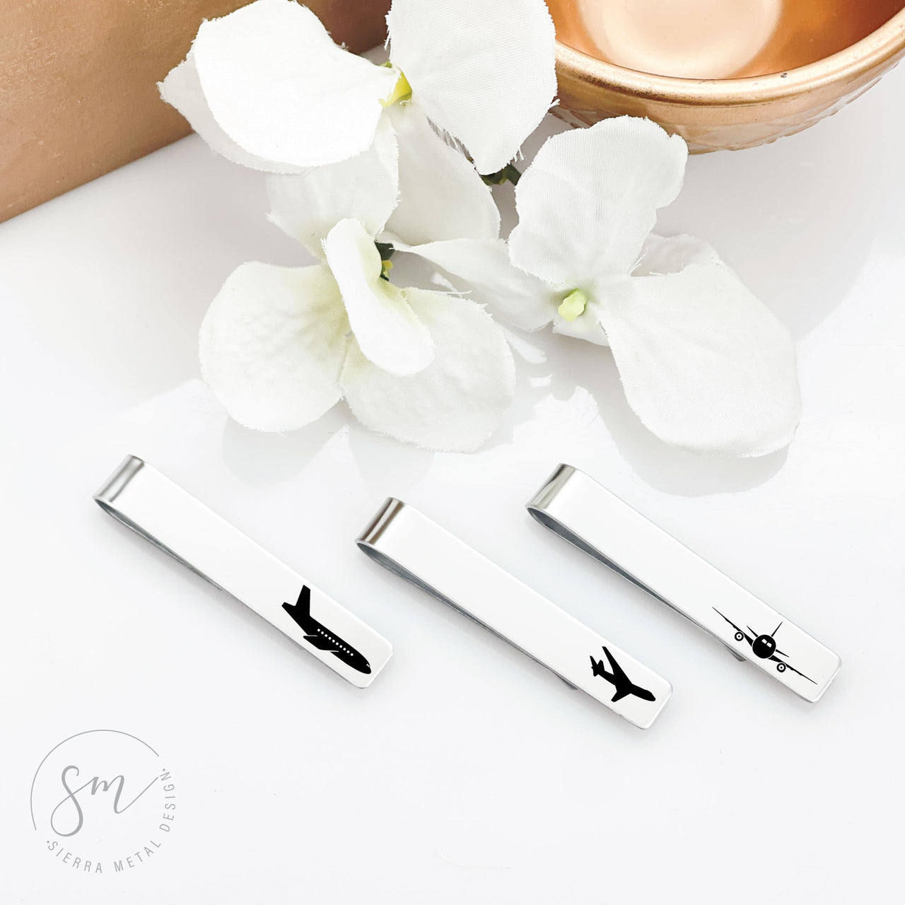 Commercial Pilot Tie Clip Set of 3