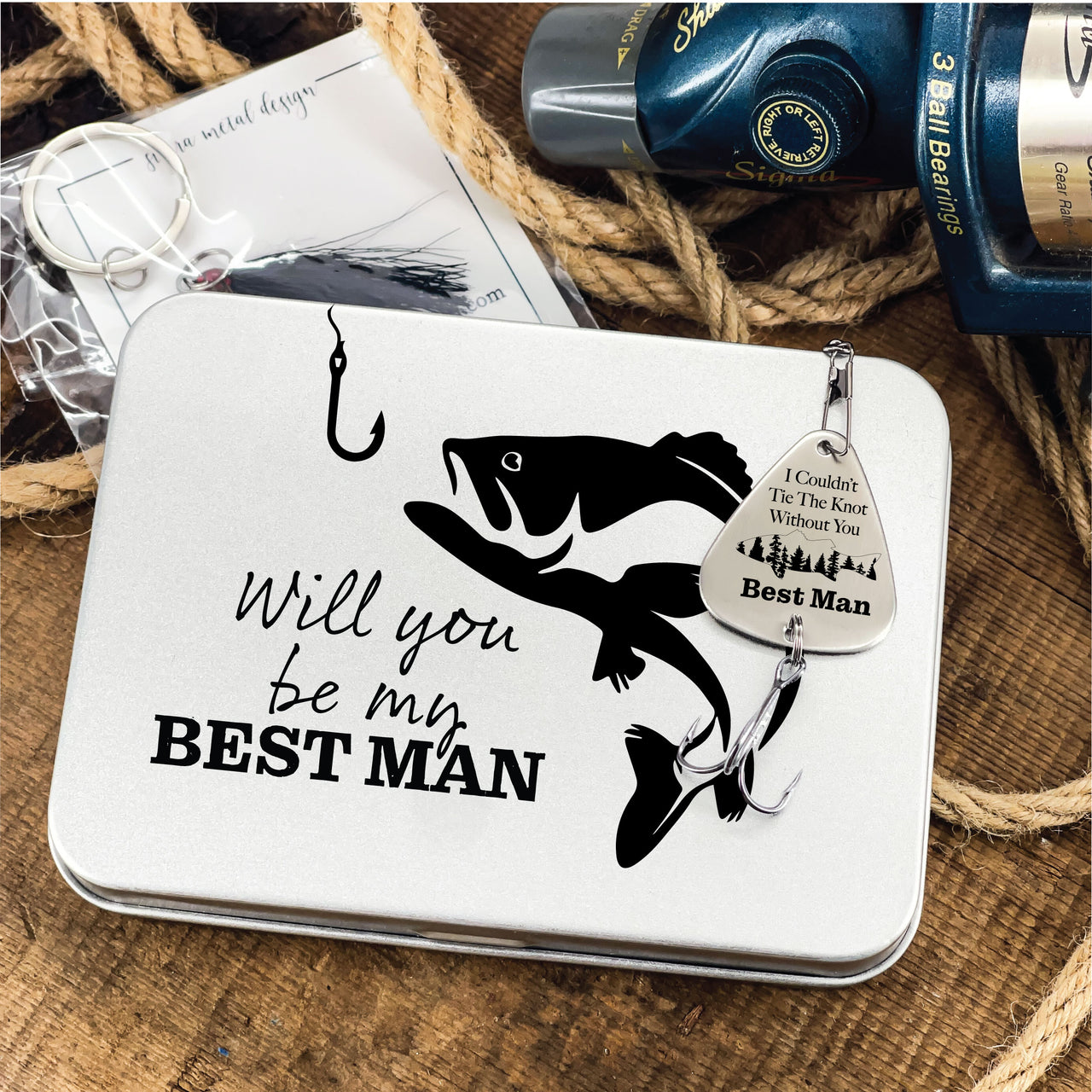 Best Man Fishing Lure + Tin