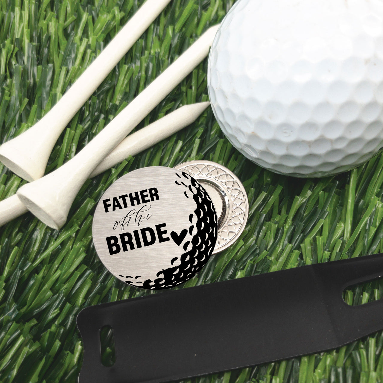Father of the Bride Golf Ball Marker + Tin