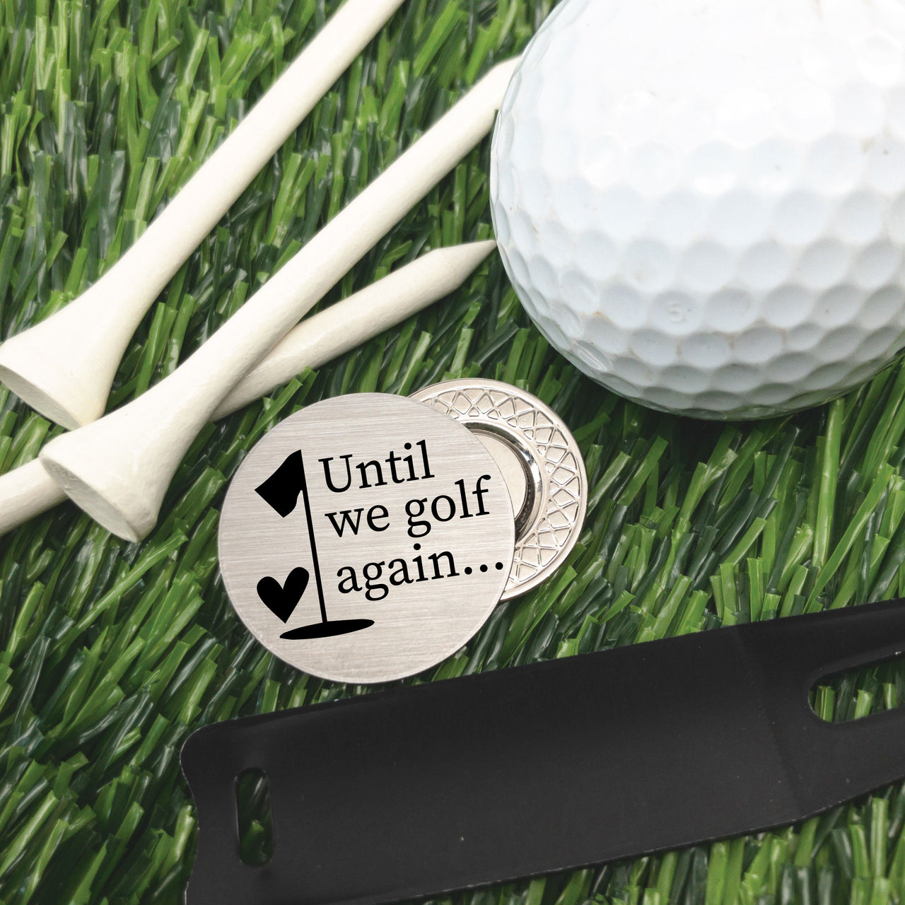 The Beside Us Golf Ball Marker + Tin
