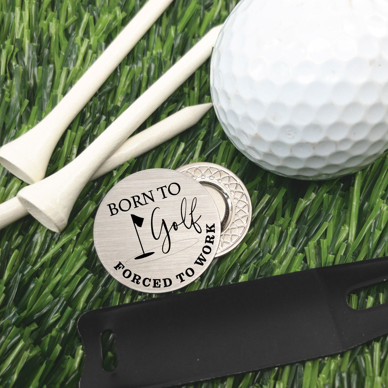 Less Talk Golf Ball Marker + Tin