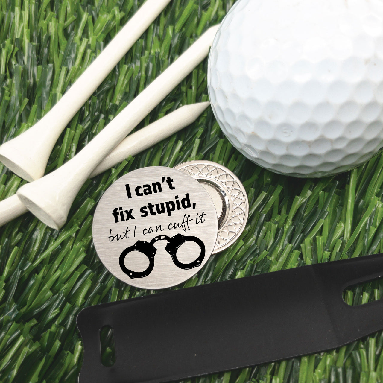 Police Golf Ball Marker + Tin