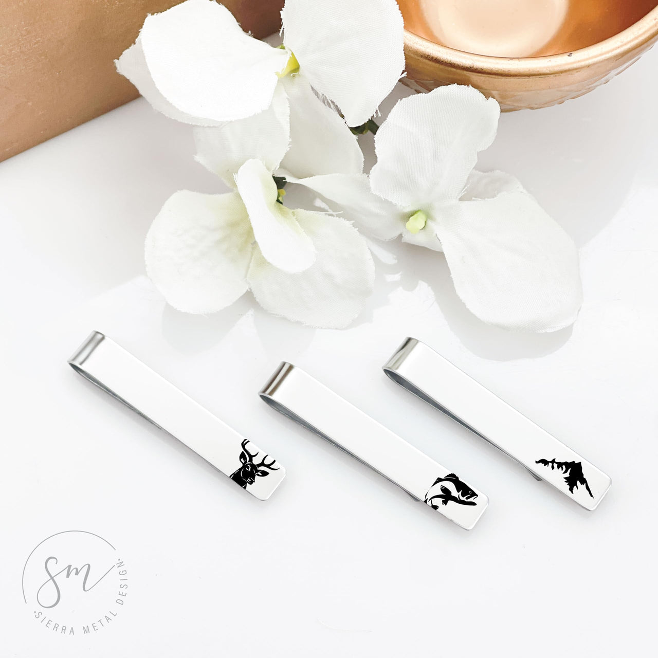 Sportsman Tie Clip Set of 3