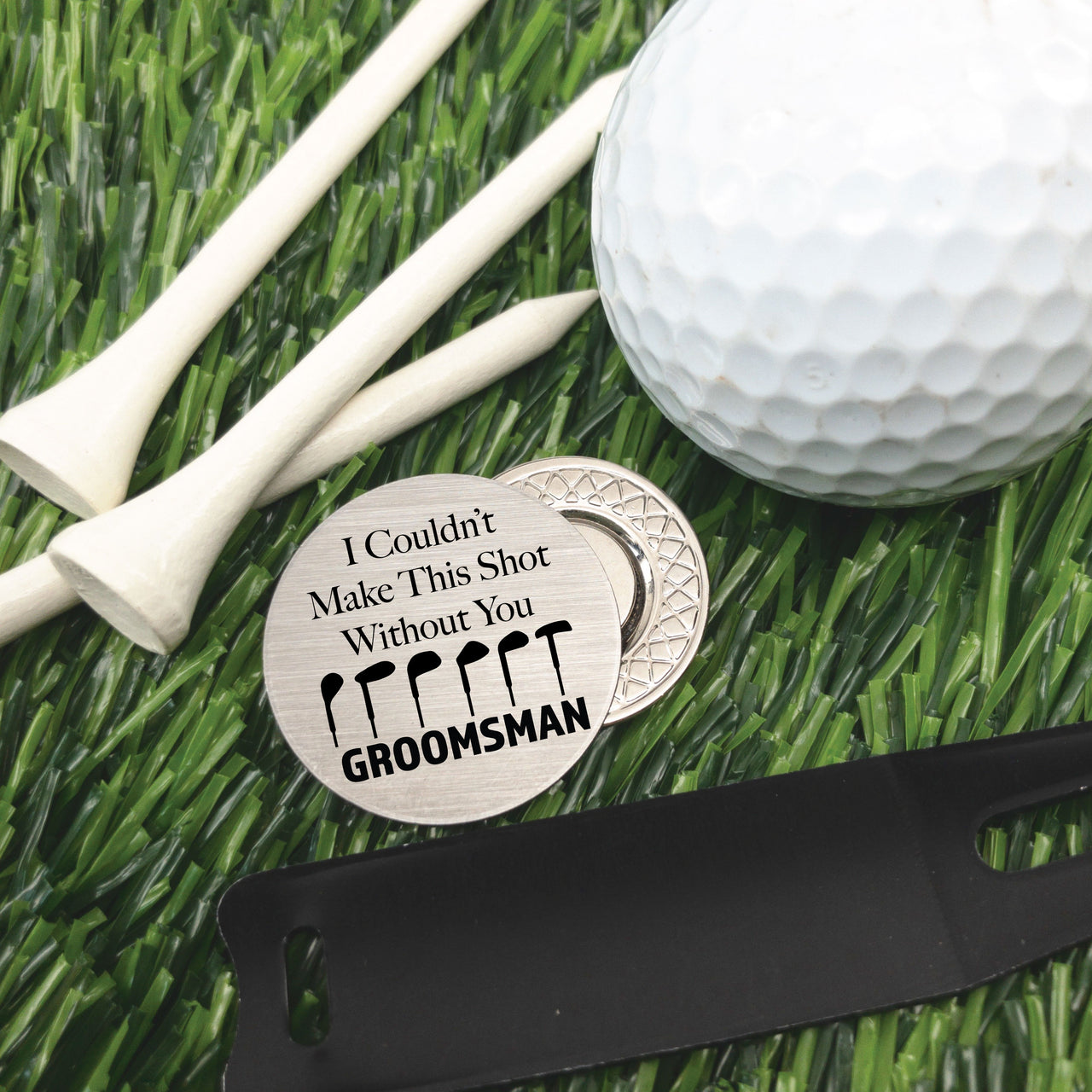 The Groomsman Golf Ball Marker + Tin