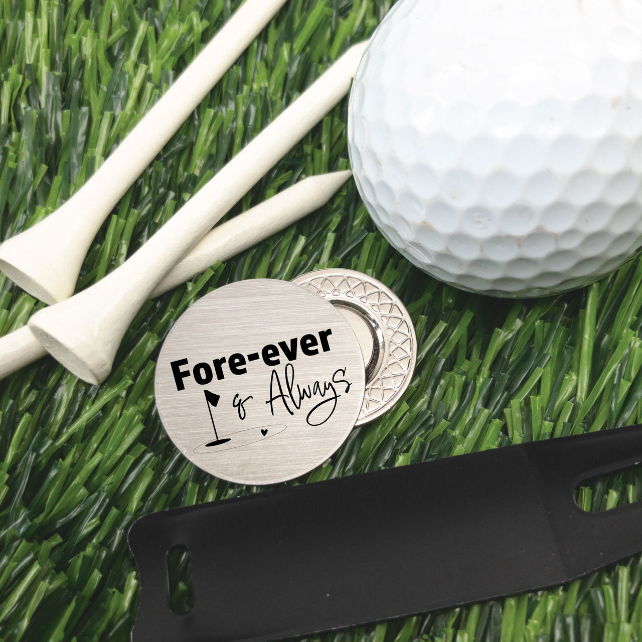 The Groom Golf Ball Marker + Tin