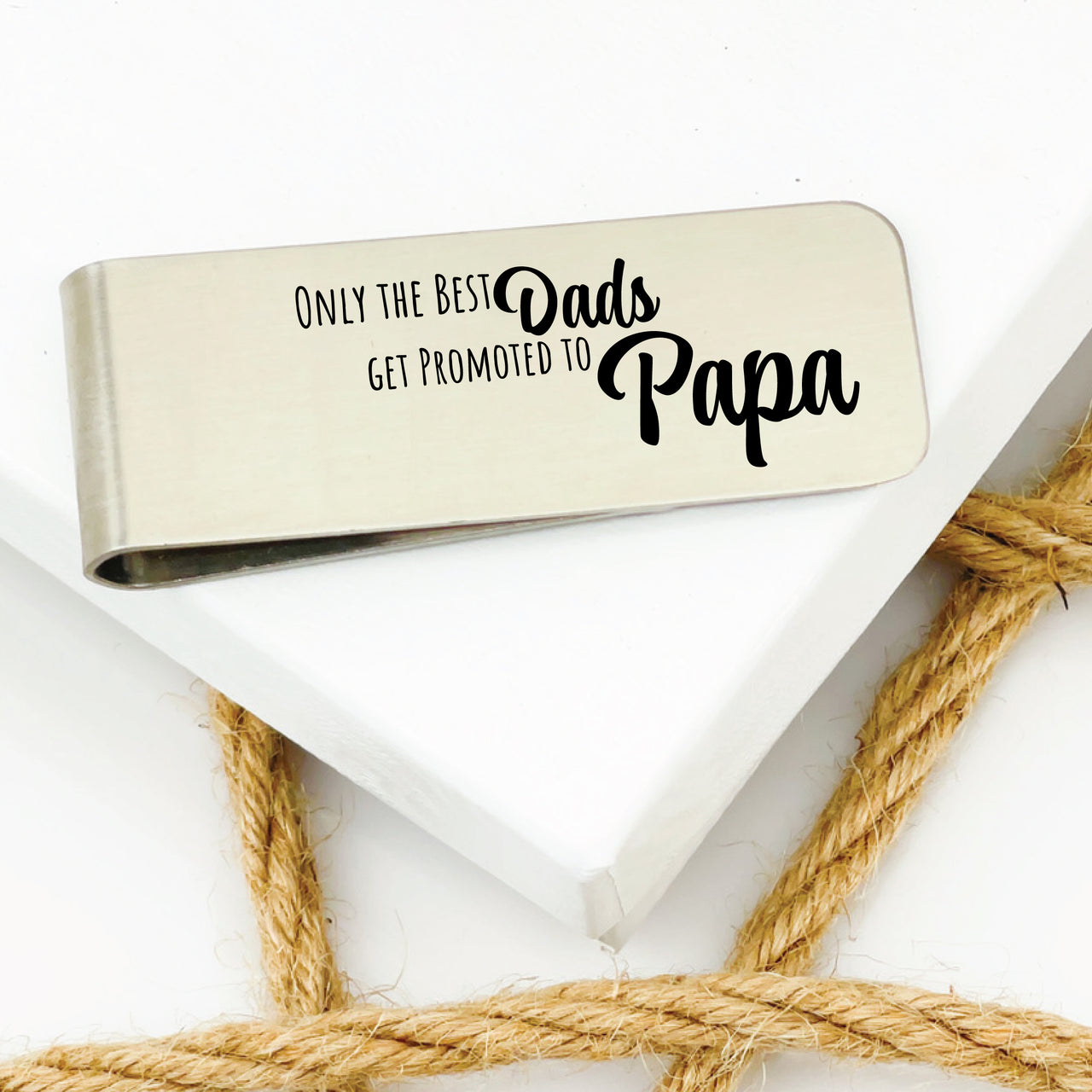 Promoted to Papa Money Clip