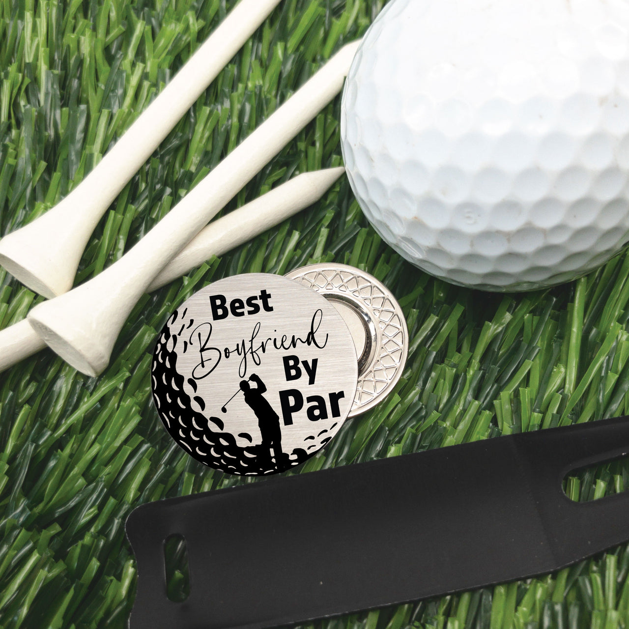 Best Boyfriend By Par Golf Ball Marker + Tin