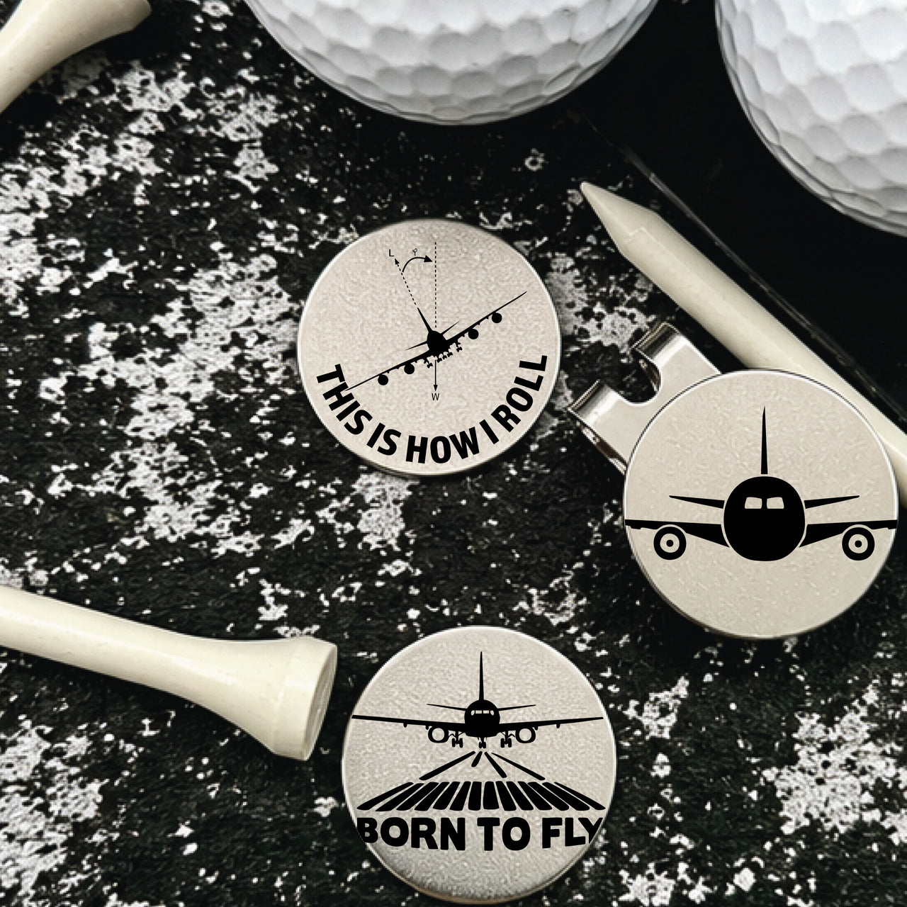 Commercial Pilot Golf Ball Marker Set of 3