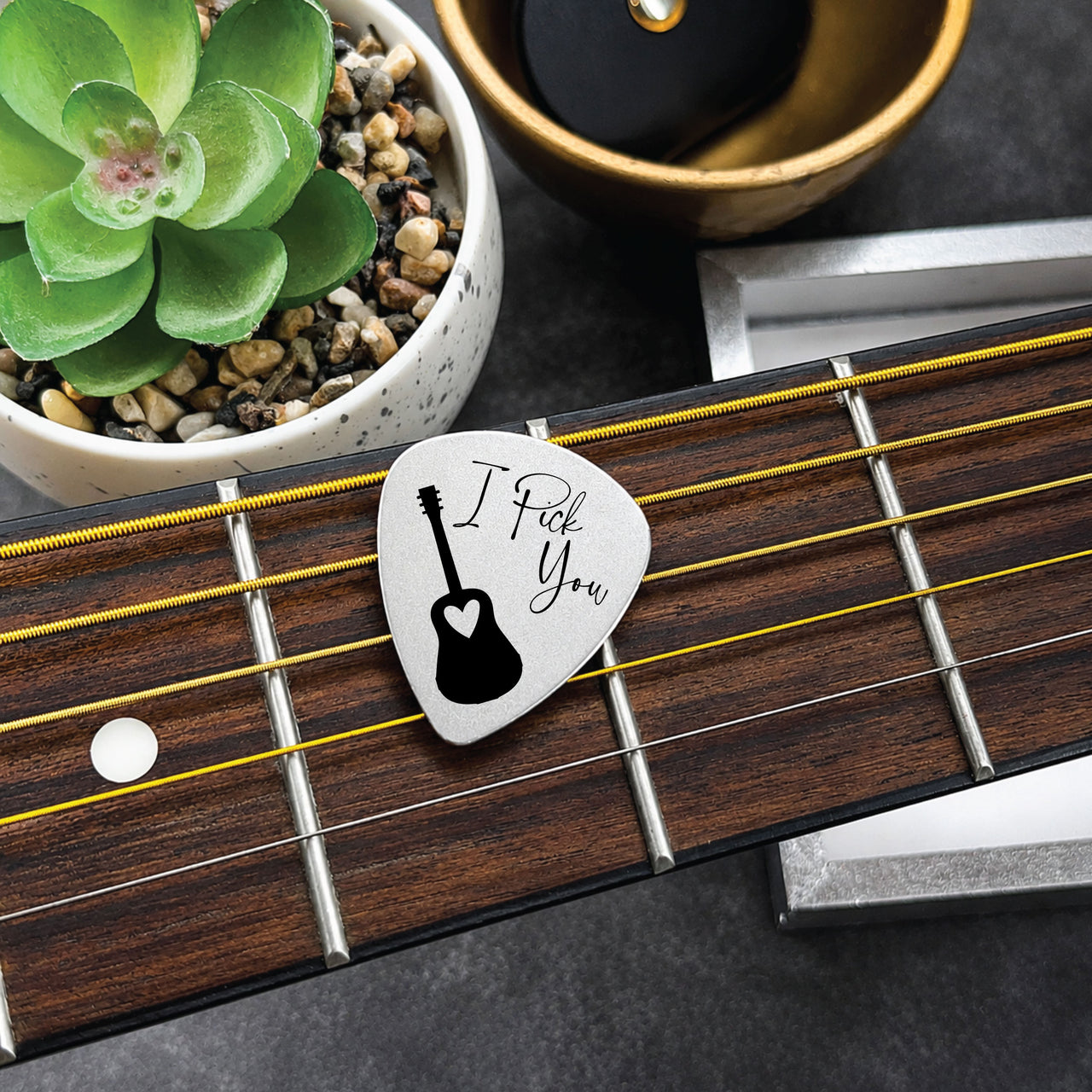 The Lenox Guitar Pick + Tin