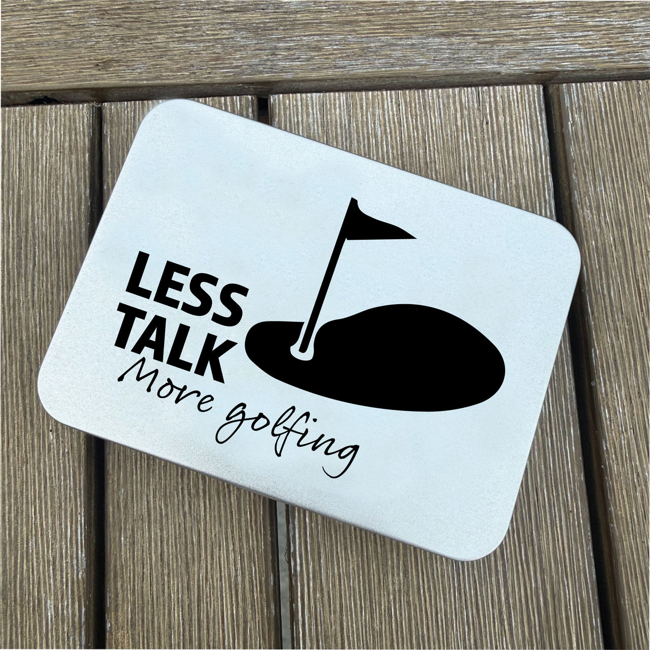 Less Talk Golf Ball Marker + Tin
