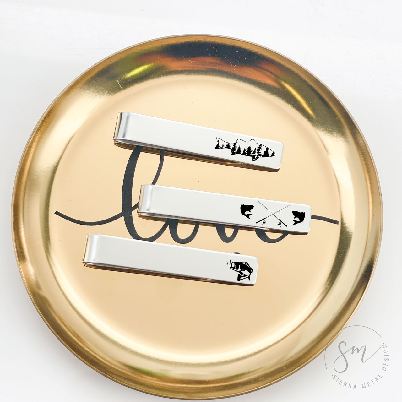 Fishing Tie Clip Set of 3