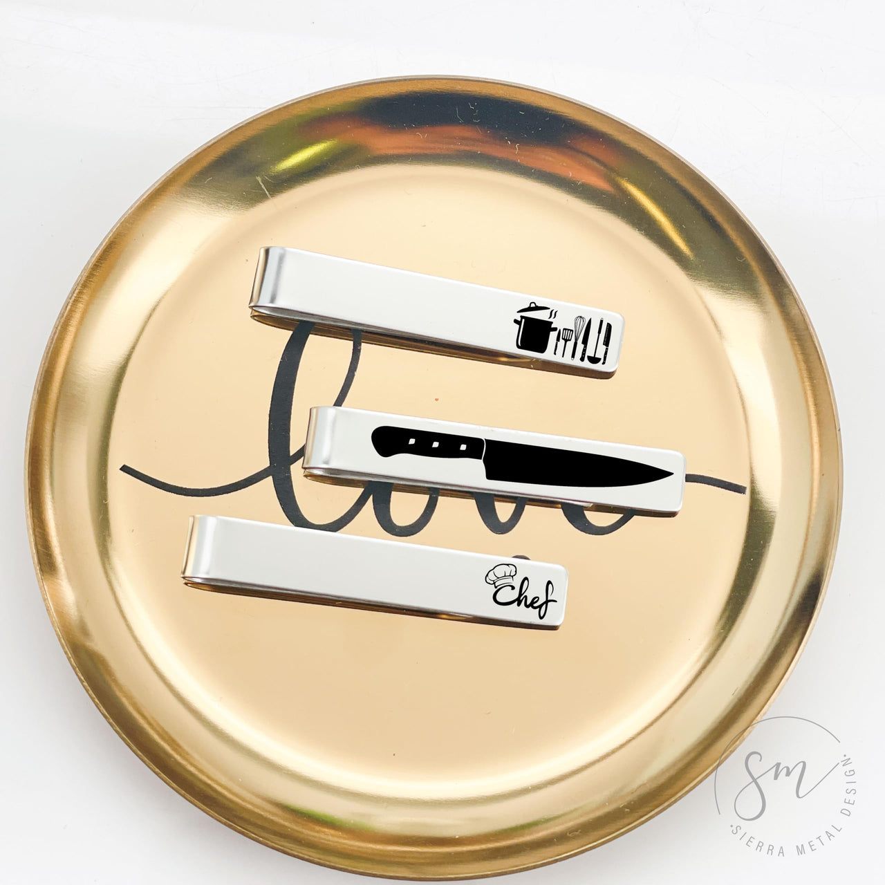 Chef Tie Clip Set of 3