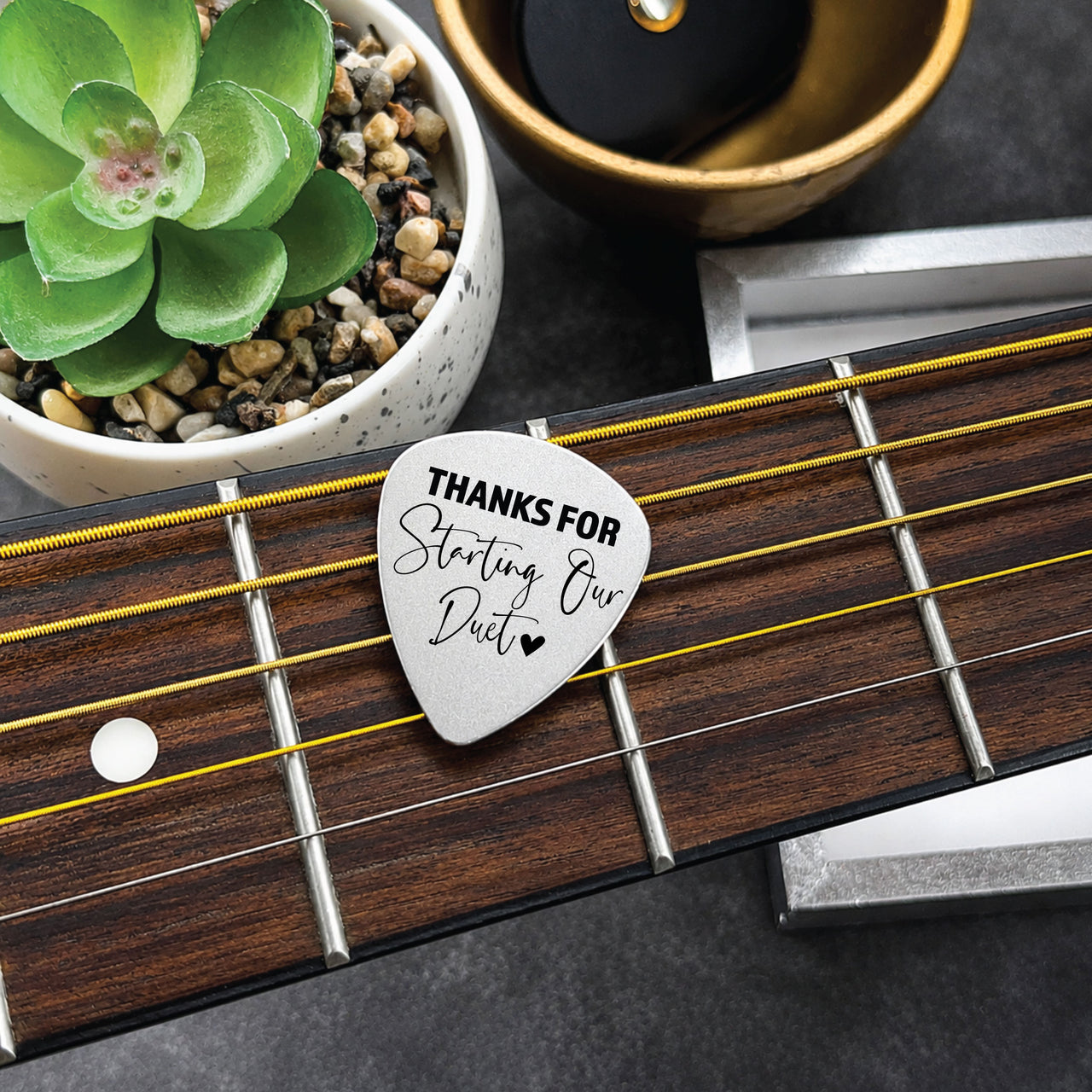 The Officiant Guitar Pick + Tin
