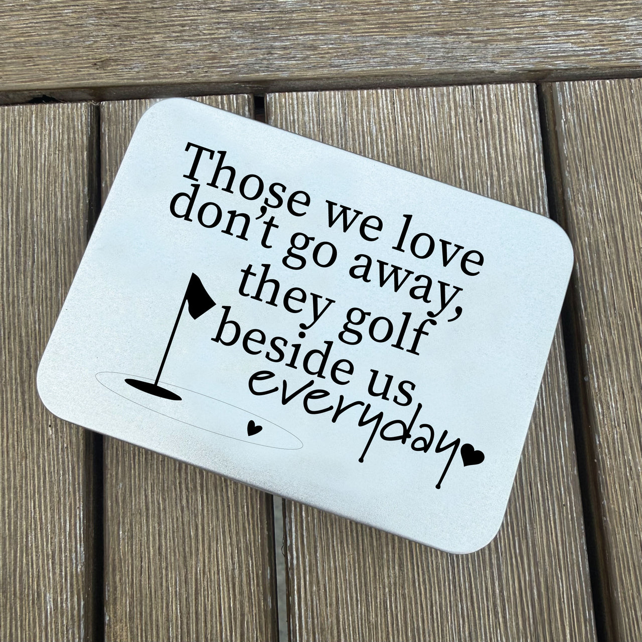 The Beside Us Golf Ball Marker + Tin