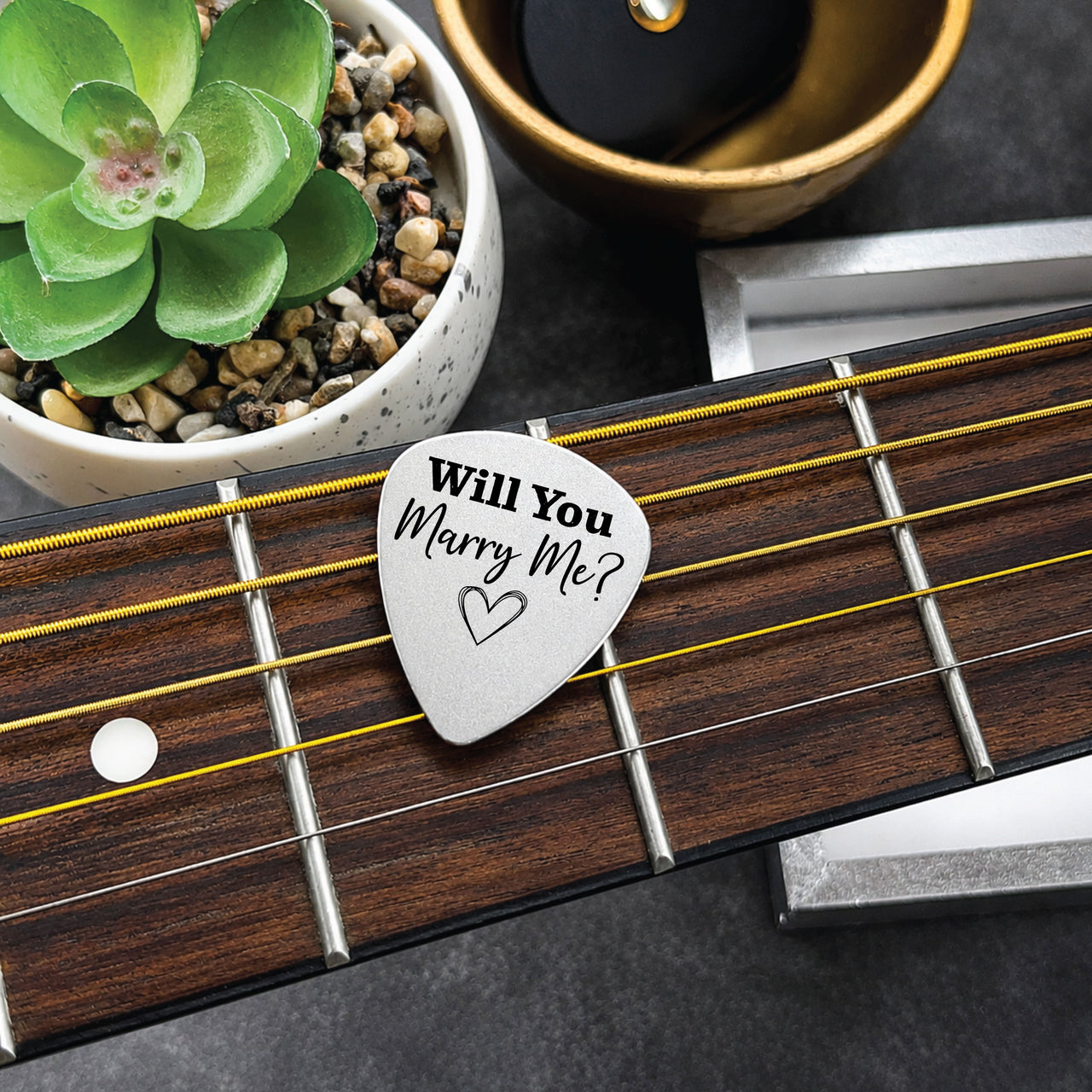 The Marry Me Guitar Pick + Tin