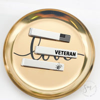 Thumbnail for Veteran & USA Tie Clip Set of 3