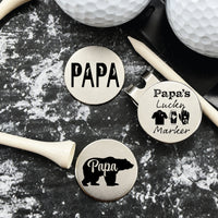 Thumbnail for Papa Golf Ball Marker Set of 3