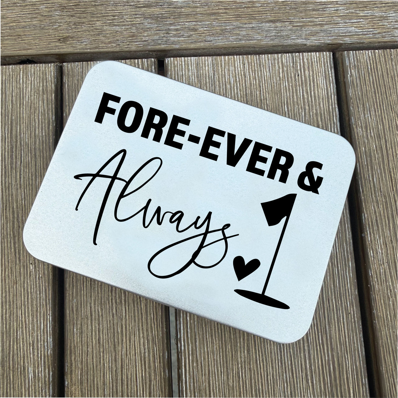 Fore-ever & Always Golf Ball Marker + Tin