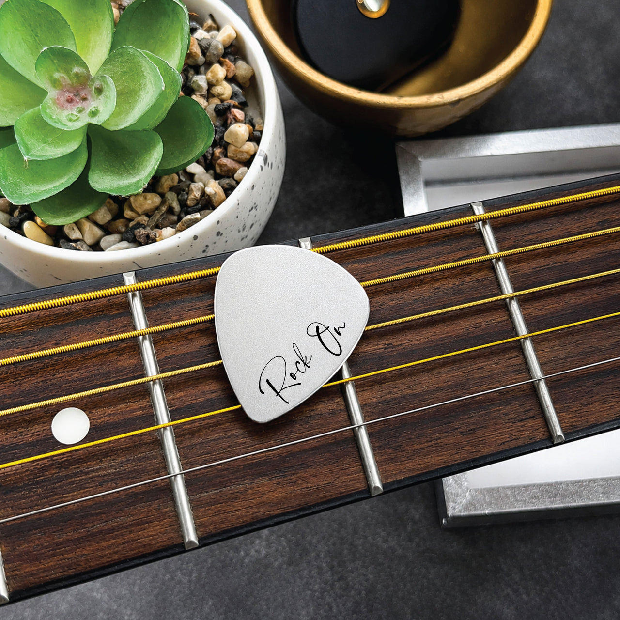 The Bday Guitar Pick + Tin