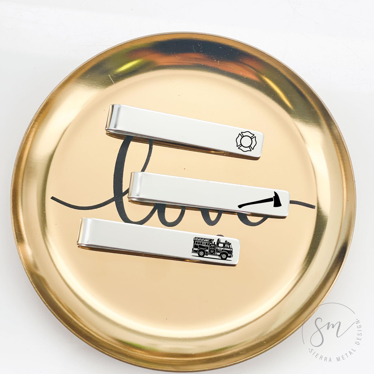 Firefighter Tie Clip Set of 3
