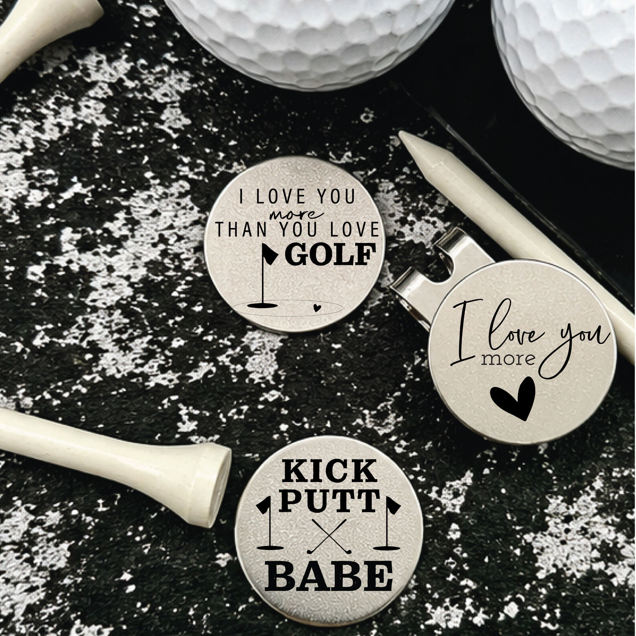“I Move You More” Golf Ball Marker Set of 3