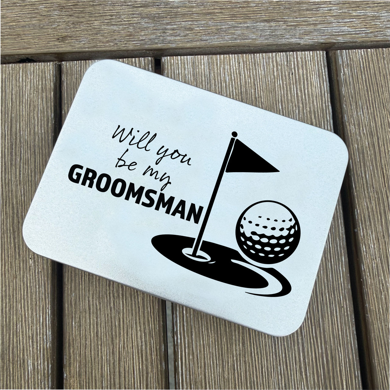The Groomsman Golf Ball Marker + Tin