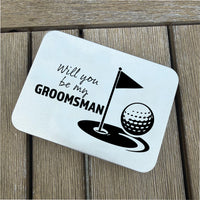 Thumbnail for The Groomsman Golf Ball Marker + Tin