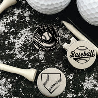 Thumbnail for Baseball Golf Ball Marker Set of 3