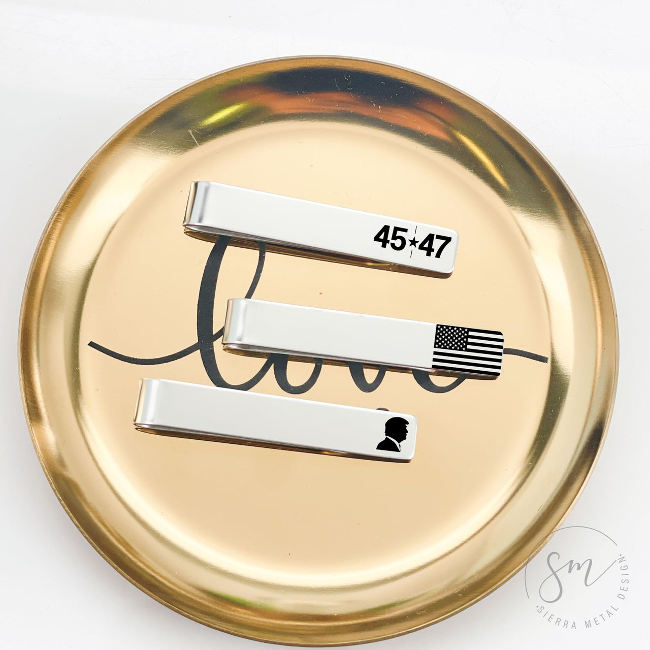 Trump Tie Clip Set of 3