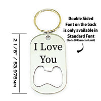 Thumbnail for Dad: To The World You Are One Person Bottle Opener Keychain