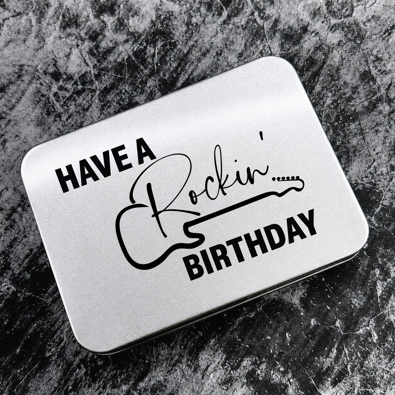 The Bday Guitar Pick + Tin