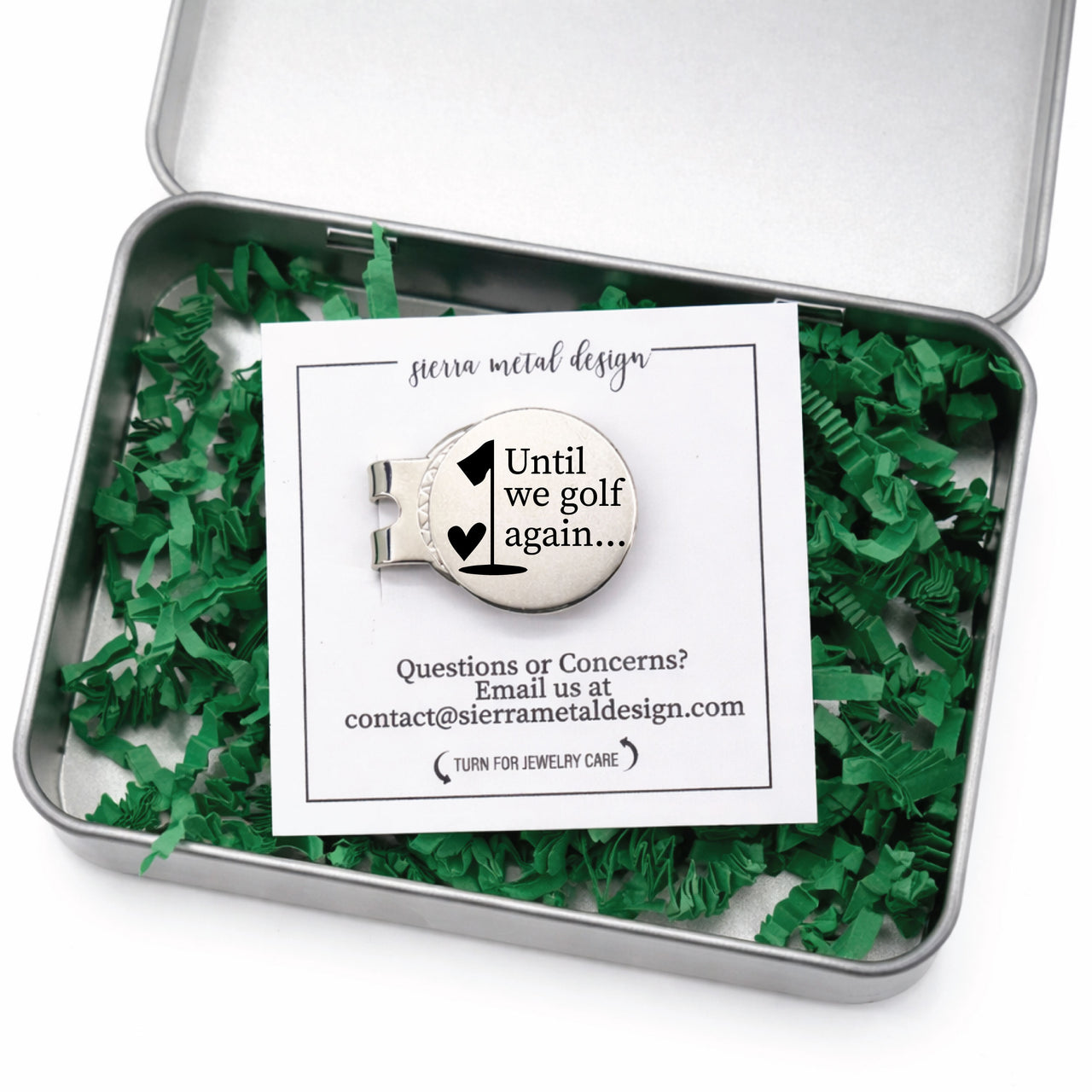 The Beside Us Golf Ball Marker + Tin