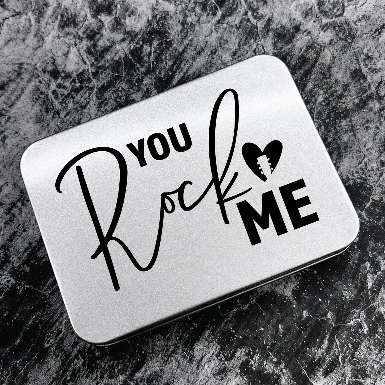 The Husband Rocks Me Guitar Pick + Tin