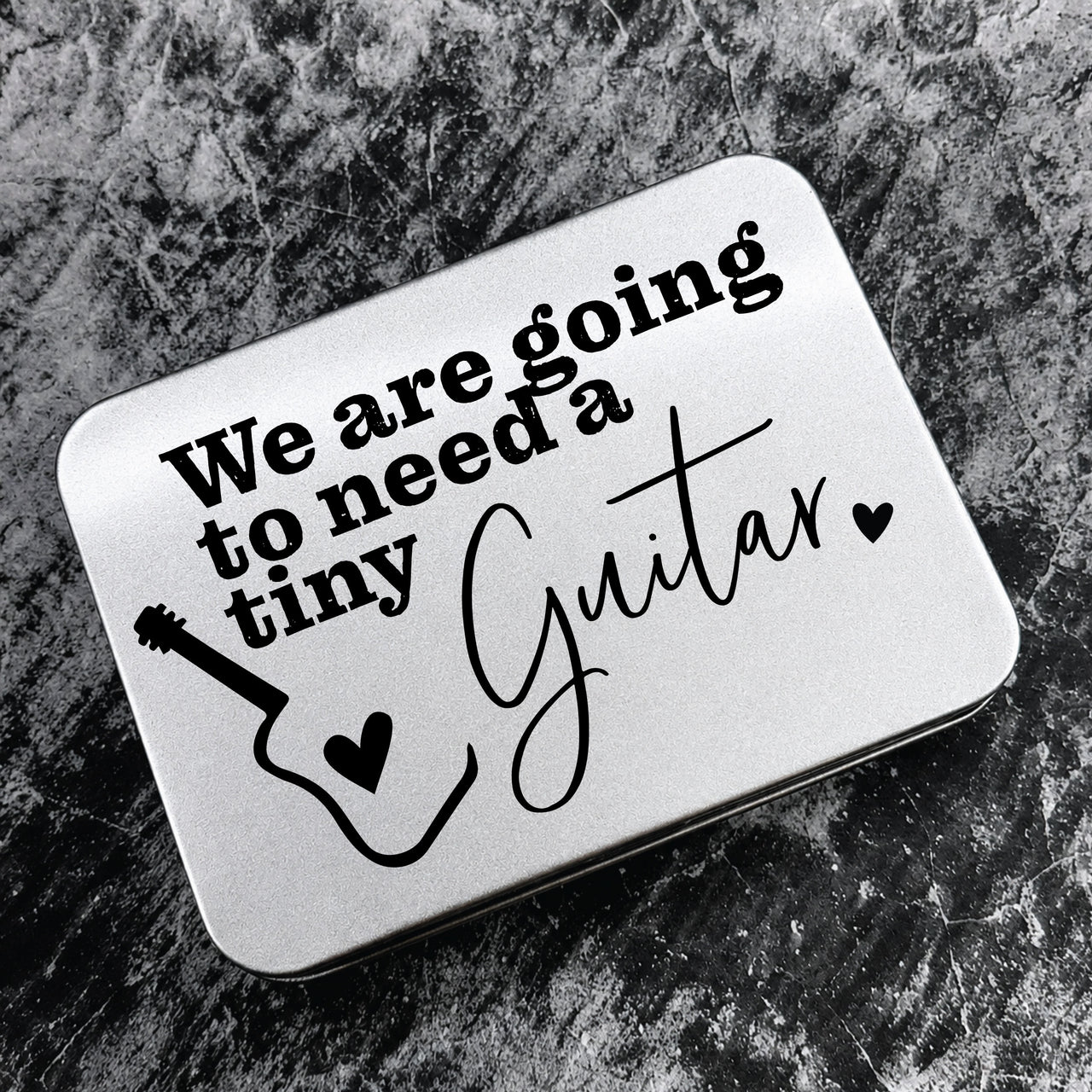 The Tiny Guitar Pick + Tin