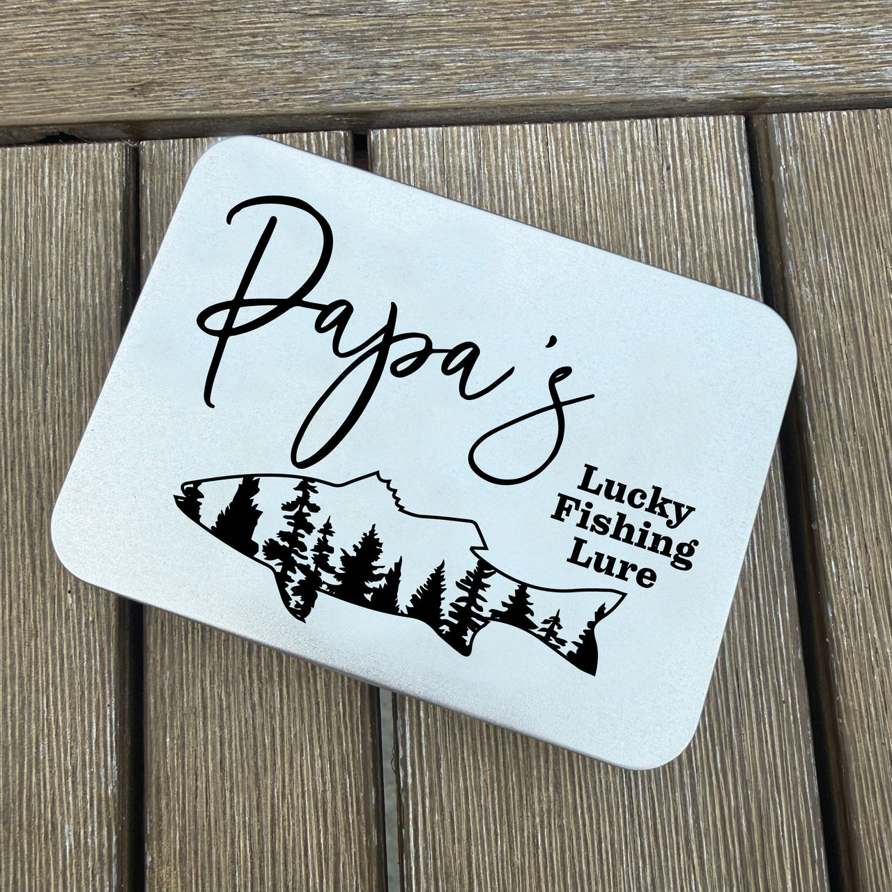 Huntsville Grandpa Fishing Lure + Tin